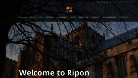 What Riponcathedral.info website looked like in 2019 (4 years ago)
