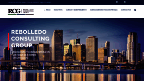 What Rebolledoconsultinggroup.com website looked like in 2019 (4 years ago)
