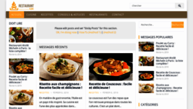 What Restaurantalma.com website looked like in 2019 (4 years ago)