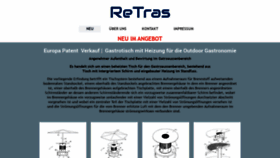 What Retras.de website looked like in 2019 (4 years ago)