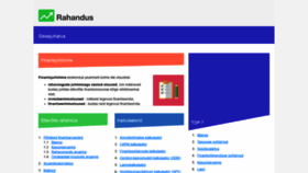 What Rahandus.ee website looked like in 2019 (4 years ago)