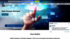What Railtelindia.com website looked like in 2019 (4 years ago)