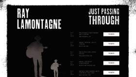 What Raylamontagne.com website looked like in 2019 (4 years ago)