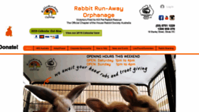 What Rabbitrunaway.org.au website looked like in 2019 (4 years ago)