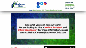 What Rochesterclinic.com website looked like in 2019 (4 years ago)