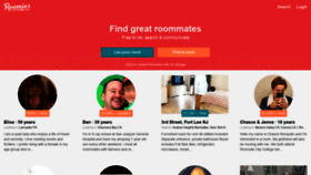 What Roomies.com website looked like in 2019 (4 years ago)