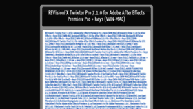 What Revisionfx-twixtor-pro-6-1.blogspot.com website looked like in 2019 (4 years ago)