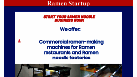 What Ramenstartup.com website looked like in 2019 (4 years ago)