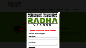 What Radhacranes.com website looked like in 2019 (4 years ago)