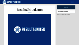 What Resultsunited.com website looked like in 2019 (4 years ago)