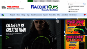 What Racquetguys.ca website looked like in 2019 (4 years ago)