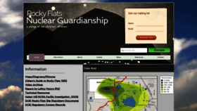 What Rockyflatsnuclearguardianship.org website looked like in 2019 (4 years ago)