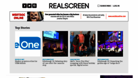 What Realscreen.com website looked like in 2019 (4 years ago)