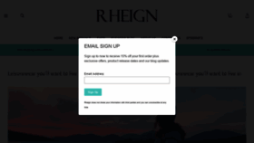What Rheign.com website looked like in 2019 (4 years ago)