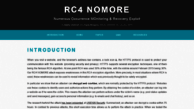 What Rc4nomore.com website looked like in 2019 (4 years ago)