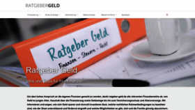 What Ratgeber-geld.de website looked like in 2019 (4 years ago)