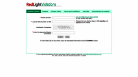What Redlightviolations.com website looked like in 2019 (4 years ago)