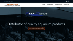 What Reefdepot.com.sg website looked like in 2019 (4 years ago)