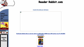 What Reader-rabbit.com website looked like in 2019 (5 years ago)