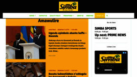 What Radiosimba.ug website looked like in 2019 (4 years ago)