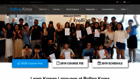 What Rollingkorea.com website looked like in 2019 (4 years ago)