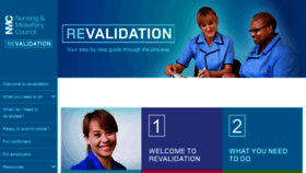 What Revalidation.nmc.org.uk website looked like in 2019 (4 years ago)
