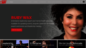 What Rubywax.co.uk website looked like in 2019 (4 years ago)