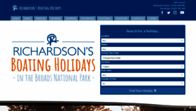 What Richardsonsboatingholidays.co.uk website looked like in 2019 (4 years ago)