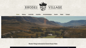 What Rhodesvillage.co.za website looked like in 2019 (4 years ago)