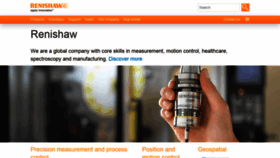 What Renishaw.com website looked like in 2019 (4 years ago)