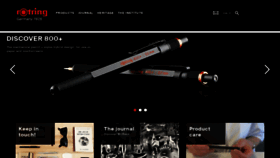 What Rotring.com website looked like in 2019 (4 years ago)