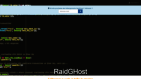 What Raidghost.com website looked like in 2019 (4 years ago)