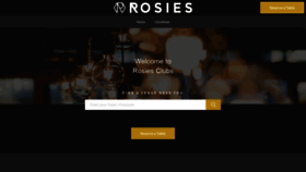 What Rosiesclubs.co.uk website looked like in 2019 (4 years ago)