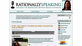 What Rationallyspeakingpodcast.org website looked like in 2019 (4 years ago)