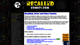 What Recalledcomics.com website looked like in 2019 (4 years ago)