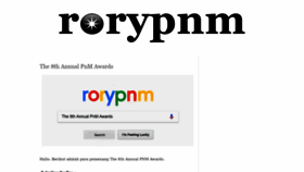 What Rorypnm.com website looked like in 2019 (4 years ago)