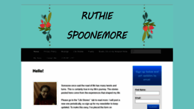 What Ruthiespoonemore.com website looked like in 2019 (4 years ago)