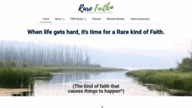 What Rarefaith.org website looked like in 2019 (4 years ago)