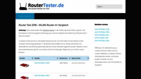 What Routertester.de website looked like in 2019 (4 years ago)