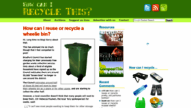 What Recyclethis.co.uk website looked like in 2019 (4 years ago)