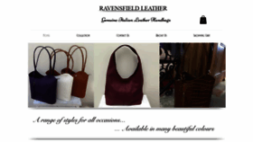What Ravensfieldleather.com website looked like in 2019 (4 years ago)