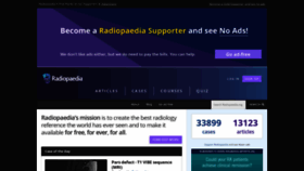 What Radiopaedia.org website looked like in 2019 (4 years ago)