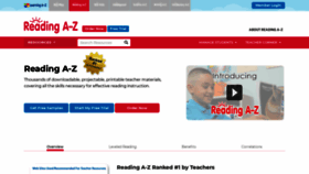 What Readinga-z.com website looked like in 2019 (4 years ago)