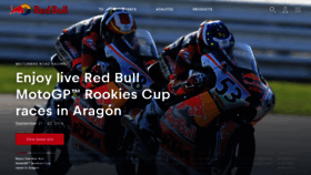 What Redbull.com website looked like in 2019 (5 years ago)