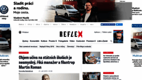 What Reflex.cz website looked like in 2019 (4 years ago)