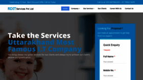 What Rditservices.com website looked like in 2019 (4 years ago)