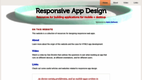 What Responsiveappdesign.org website looked like in 2019 (4 years ago)