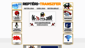 What Repteritransfer.hu website looked like in 2019 (4 years ago)