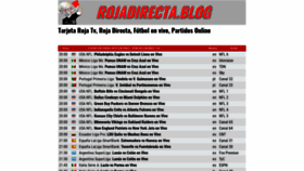 What Rojadirecta.blog website looked like in 2019 (4 years ago)