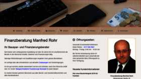 What Rohr-finanz.de website looked like in 2019 (4 years ago)